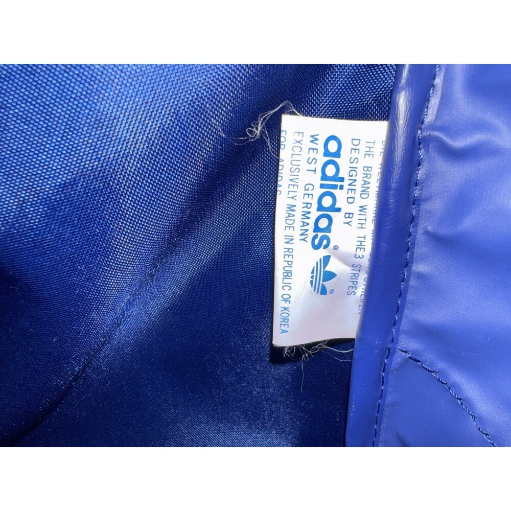 Vintage Adidas Large Sports Equipment Duffle Bag Blue Large Logo Rare HTF - Picture 11 of 11